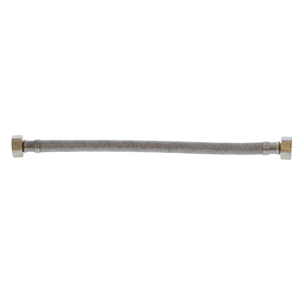 Jones Stephens 1/2in. FIP x 1/2in. FIP x 12in Braided Stainless Steel Faucet Connector S04211 - main